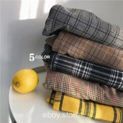 E-boy  Classic Streetwear Plaid Pant