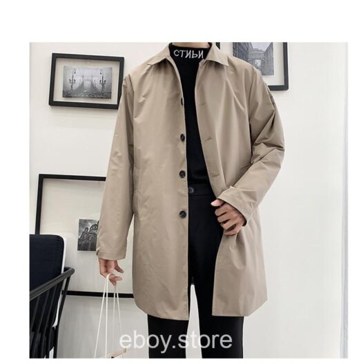 E-boy  Classic Streetwear Trench Coat