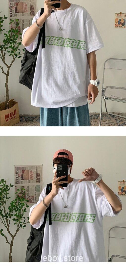 E-boy Graphic  Print Japan Style T Shirt