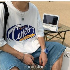 E-boy Japan Style Letter Graphic Summer T Shirt
