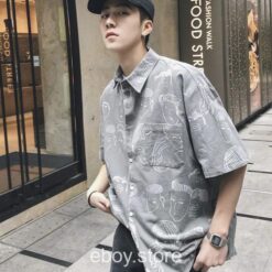 E-boy Japanese Streetwear Hawaiian Shirt