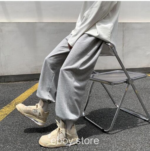 E-boy Japanese Streetwear Solid Baggy Jogger Pant