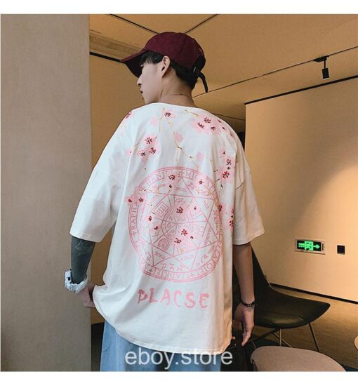 E-boy Loose Cherry Floral T-Shirt
