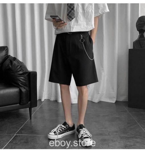 E-boy  Men Chain Loose Short