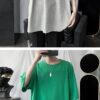 E-boy Oversized Solid Half Sleeve T Shirt (Many Colors)