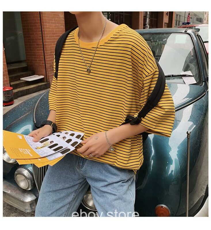 E-boy Oversized Striped Classic Tshirt