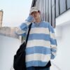 E-boy Oversized  Striped Sweater