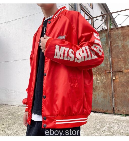 E-boy Streetwear Baseball Bomber Jacket