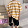 E-boy Streetwear Striped Classic Tshirt