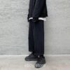 E-boy Wide Leg Japan Style Straight Pant - XL, Black