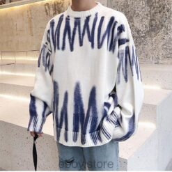 E-boy Zig Zag Fashion Knitted Sweater