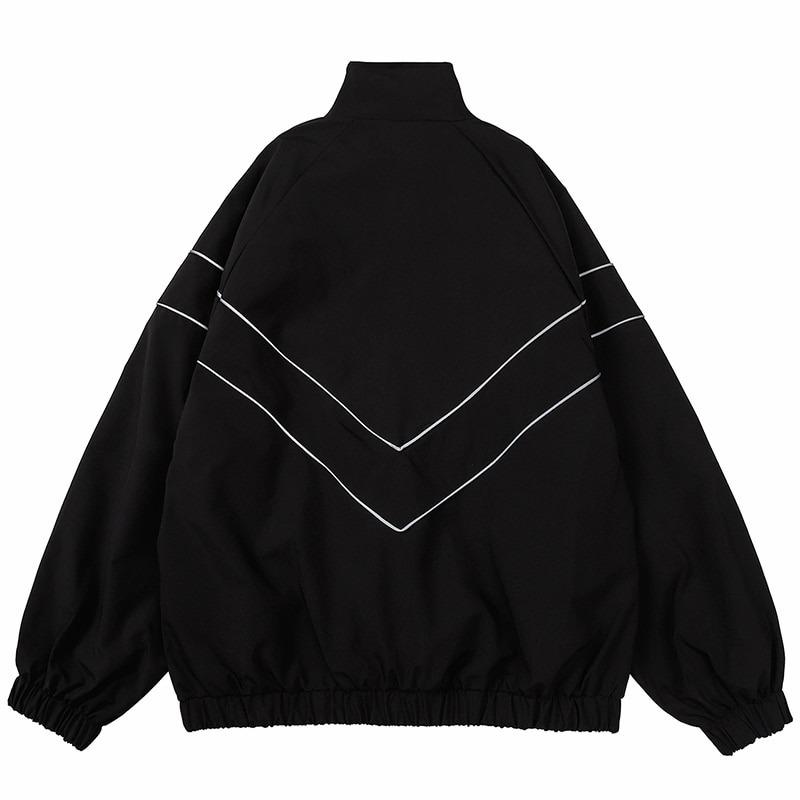 E-boy Reflective Striped Windbreaker Streetwear Jacket | E-boy Reflective Striped Windbreaker Streetwear Jacket |