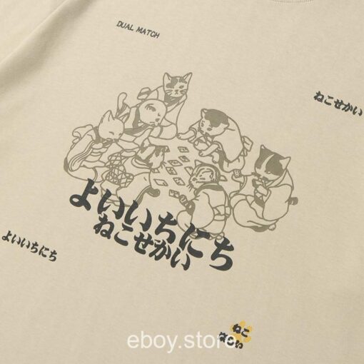 Kanji Animals Print Harajuku T-Shirt 5
