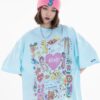 Hip Hop Rainbow Angels Print Harajuku Tshirt 14