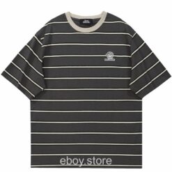 Retro Striped Casual Harajuku T Shirt