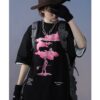 Pink Cloud Hip Hop Harajuku T Shirt 11