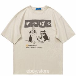 Drinking Cat Harajuku Unisex T-Shirt