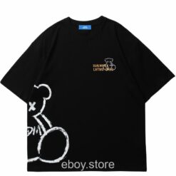 Bear Letter Harajuku Streetwear T-Shirt 2