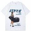 Harajuku Girl Japanese Kanji Print T Shirt 4